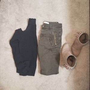 Zara Olive Green Pants